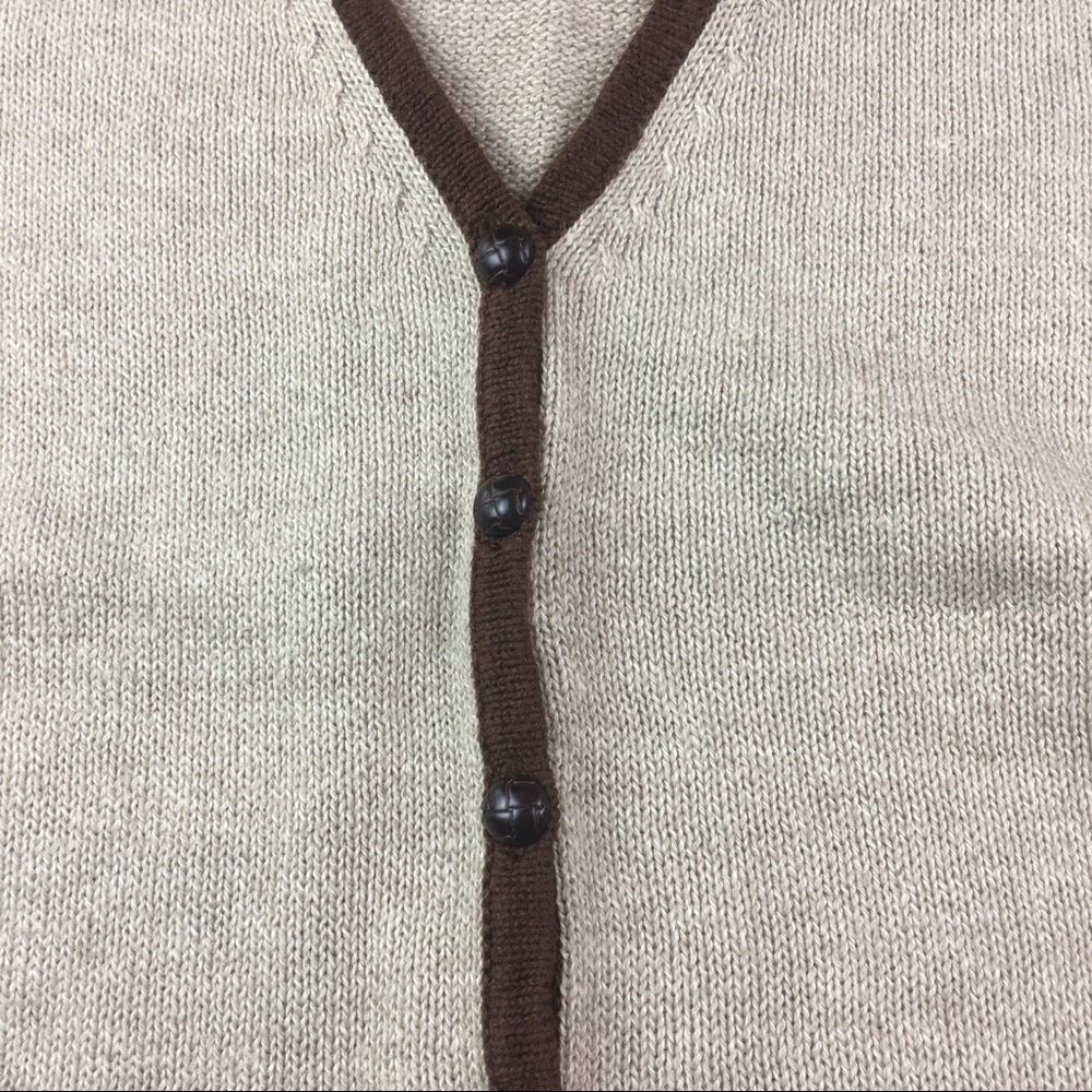 Karen Scott Knit Vest Embroidered Fall Brown Sm - Picture 5 of 7